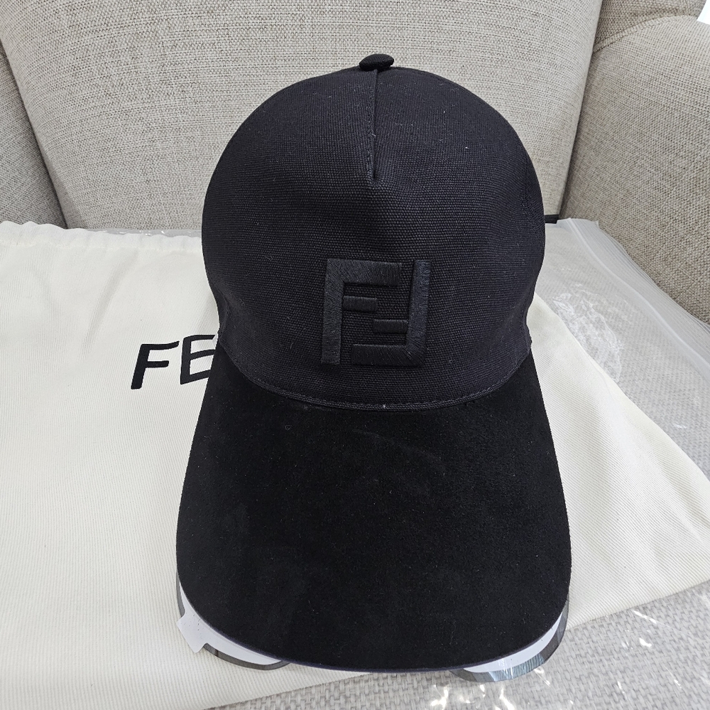 Fendi Baseball Cap with Integrated Sunglasses